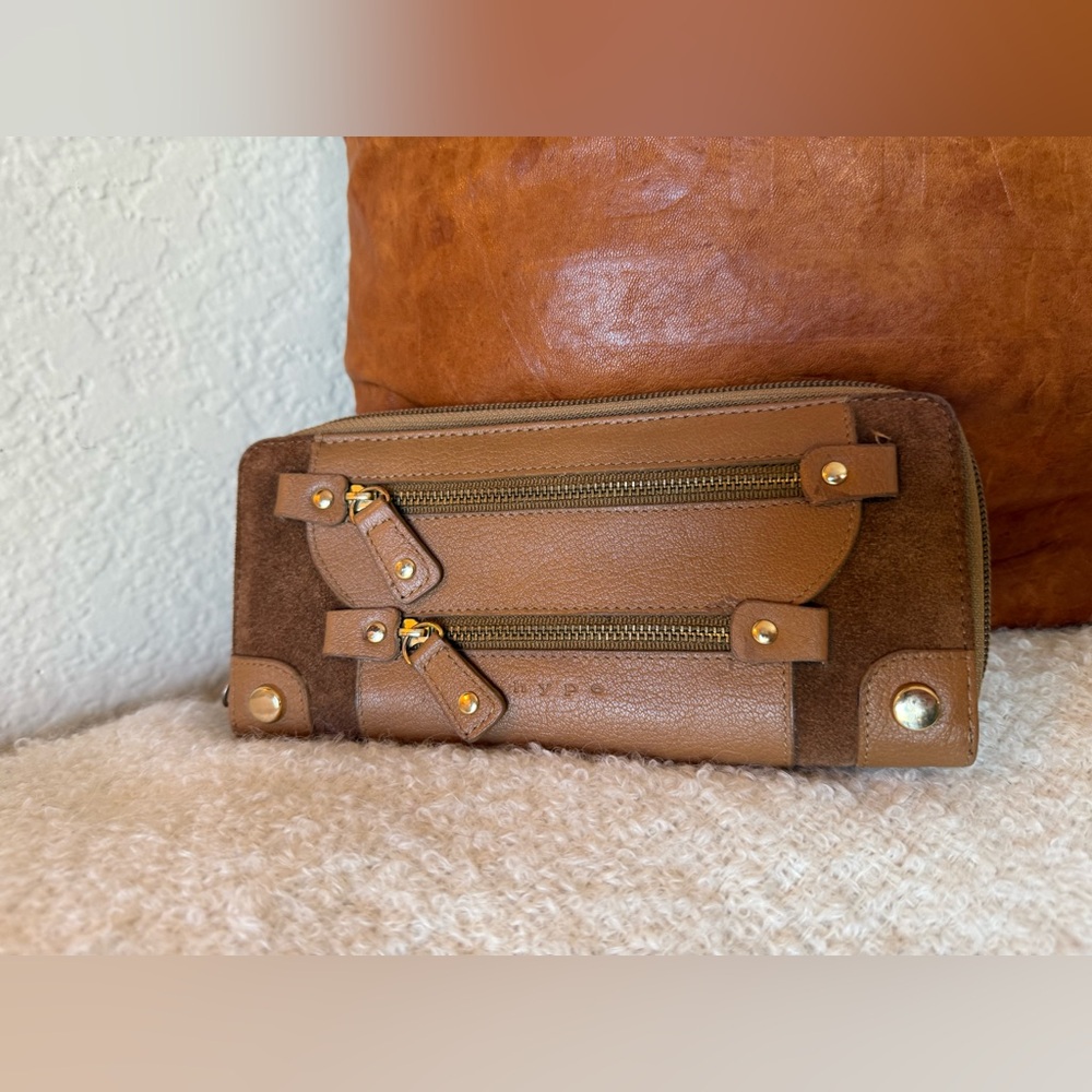 Hype brown leather wallet